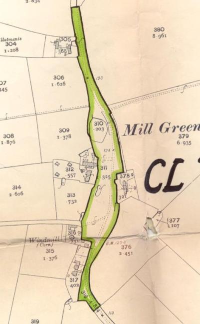 Map of Mill Green Parham