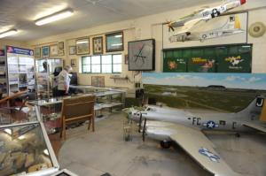 Models and displays at Parham Airfield Museum 